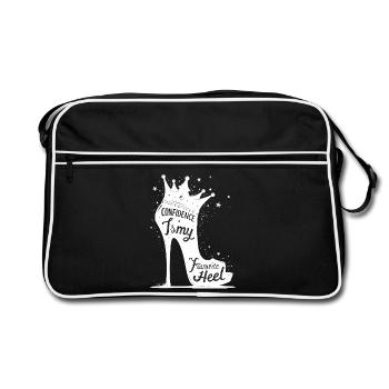 La confiance en soi est mon talon préféré - Talon haut - Sac Retro - noir/blanc - Devant