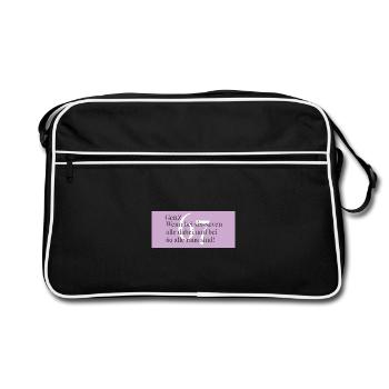 GenZ - six seven - Everyone is there - Retro Bag - black/white - Front