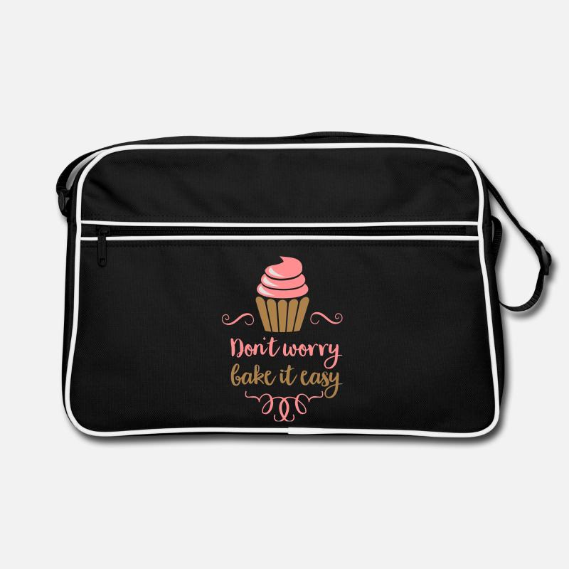 backen - Retro Tasche - Schwarz/Weiß