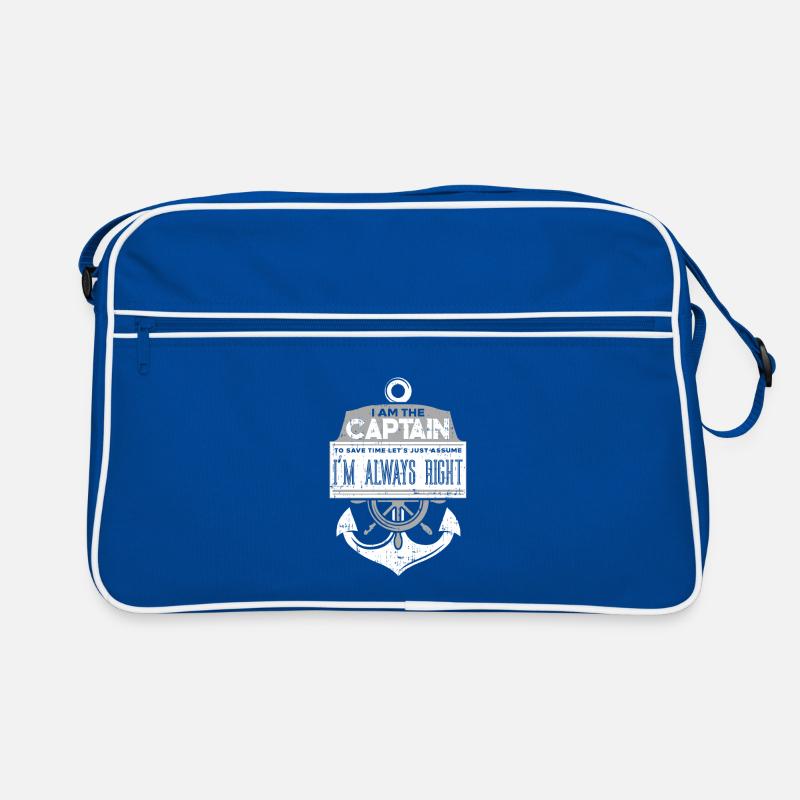 Boot Kapitän Bootseigentümer Geschenk Retro Tasche