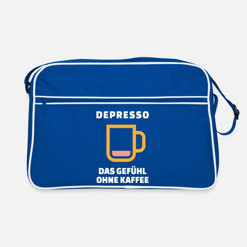 Kaffeetasse Koffein Kaffee Kaffeetrinker Statement Retro Tasche