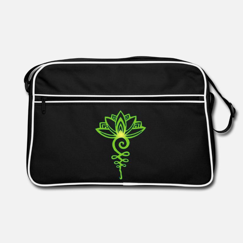 lotus vert éternel Sac Retro