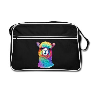Alpaca - Retro Bag - black/white - Front