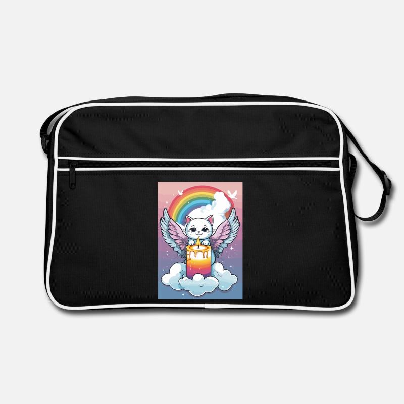 Cute Cat Angel Retro Bag