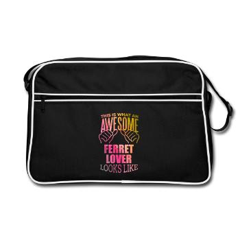 Ferret Ferret Ferret - Retro Bag - black/white - Front
