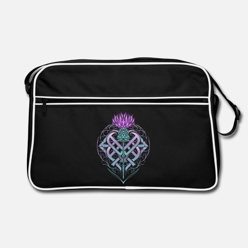 Thistle Shield Celtic Knots Thistle Lover Retro Bag