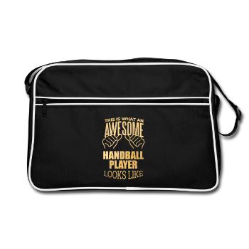 Handball Handball Handball - Sac Retro - noir/blanc - Devant