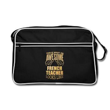 French French French - Retro Bag - black/white - Front