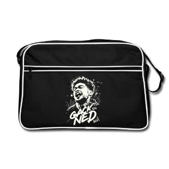 Dialect gack di ned au - Retro Bag - black/white - Front