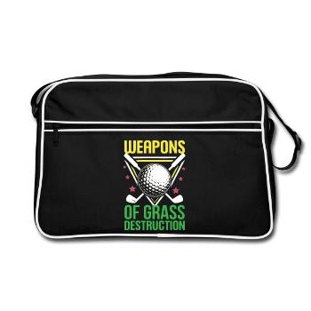 Golf - Armes de destruction de l’herbe - Sac Retro - noir/blanc - Devant