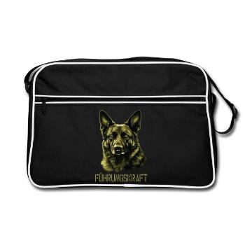 Berger allemand Exécutif Berger allemand - Sac Retro - noir/blanc - Devant