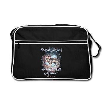 Wolf Christlich - Retro Tasche - Schwarz/Weiß - Vorne