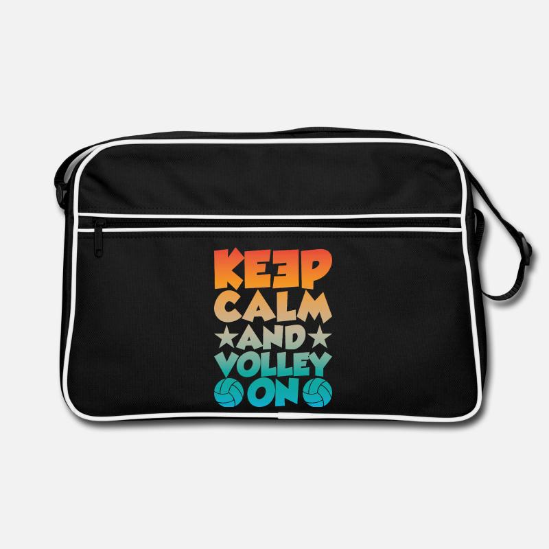 Keep Calm and Volley on Retro Tasche