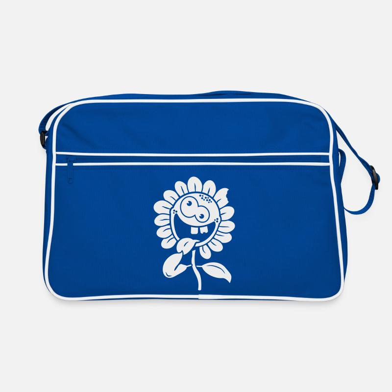 crazy flower negative 1c Retro Bag
