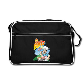 king of BBQ - Sac Retro - noir/blanc - Devant