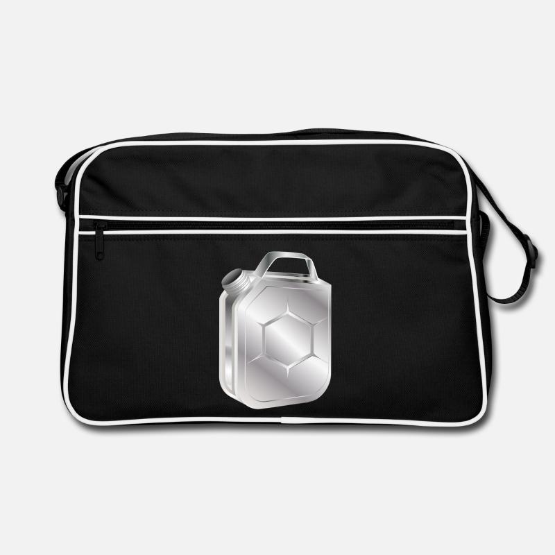 Bidon d’essence au look élégant rétro chrome Sac Retro