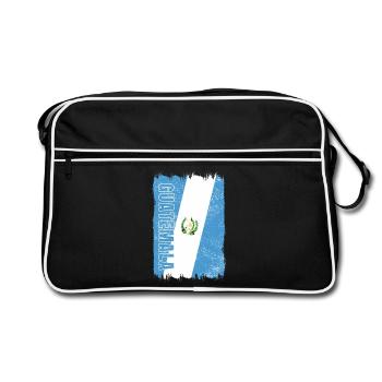 Drapeau vintage du Guatemala - Sac Retro - noir/blanc - Devant