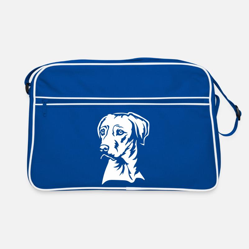 Rhodesian Ridgeback Head « Black Edition » Sac Retro