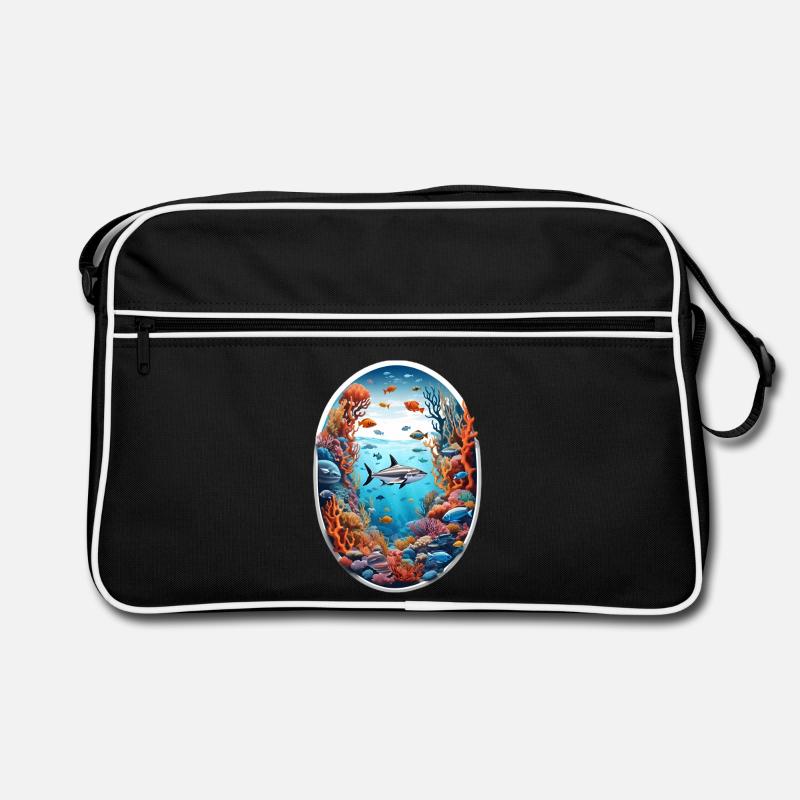 Marine Animals-Fish Retro Bag