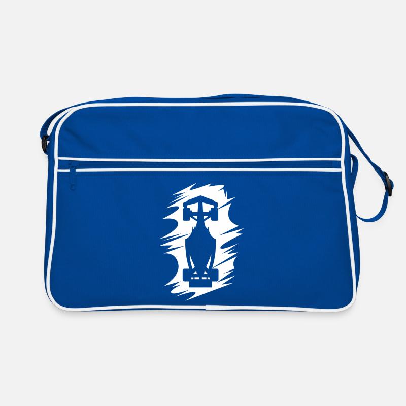 Illustration de l’effet de tache de symbole de course de formule de voiture Sac Retro