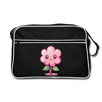 Joyful Flower - Retro Bag - black/white - Front
