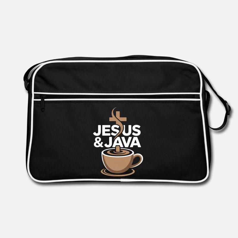 Inspiration and coffee with Jesus & Java Retro Bag