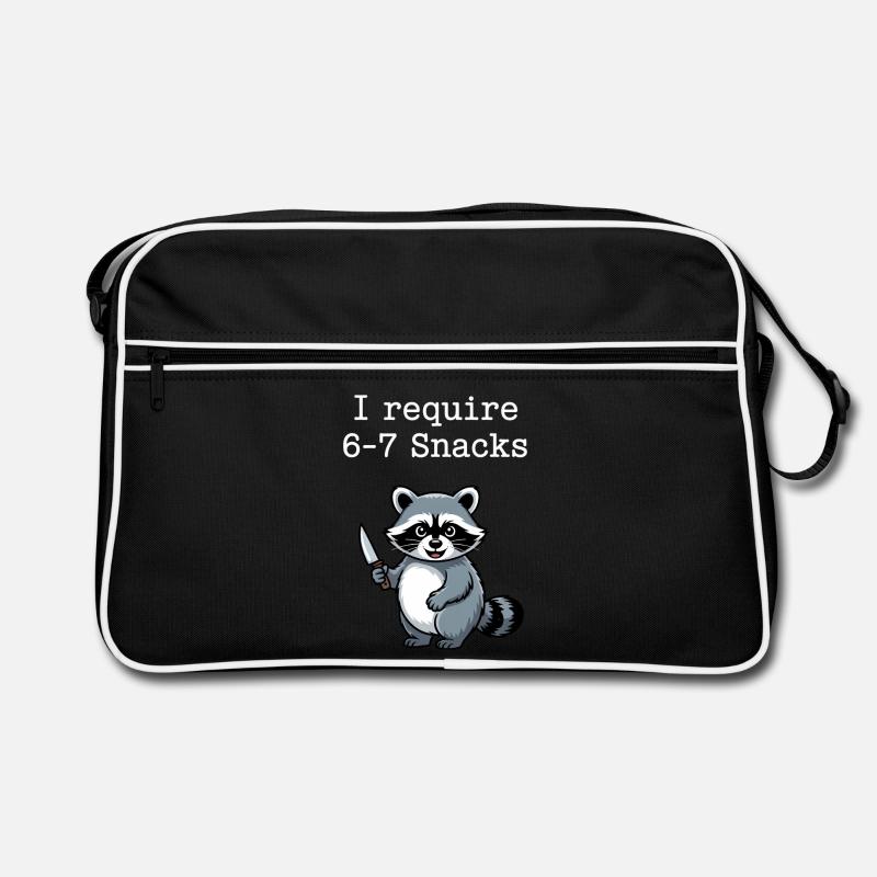 6-7 Internet Meme Cooler 6 7 Waschbär Retro Tasche