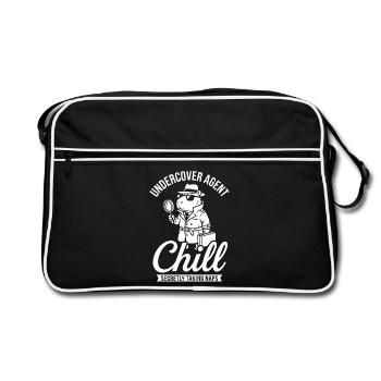 Agent infiltré Chill – Capybara - Sac Retro - noir/blanc - Devant