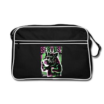Servus Wild Boar Beer - Retro Bag - black/white - Front