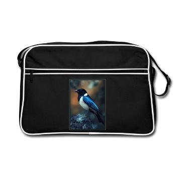 Magpies Magpie - Retro Bag - black/white - Front