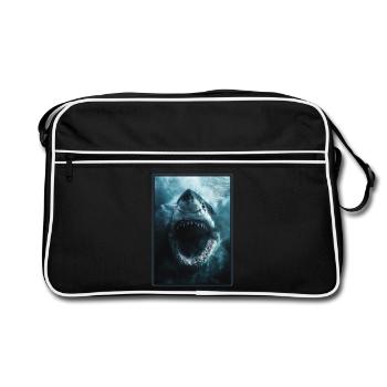 Requins Requin - Sac Retro - noir/blanc - Devant