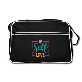 Self Love - Retro Bag - black/white - Front