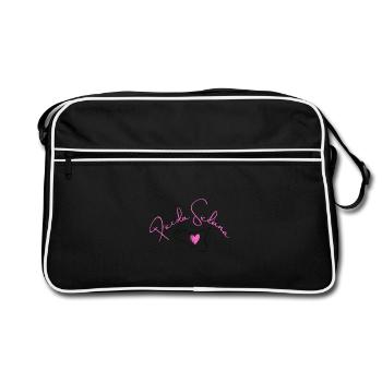T-shirt Piccola Siciliana Kids – Italien mignon - Sac Retro - noir/blanc - Devant