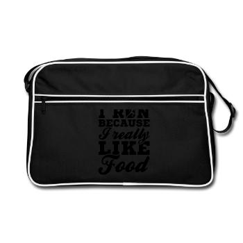 course - Sac Retro - noir/blanc - Devant