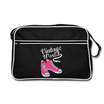 Vintage sneakers - Sac Retro - noir/blanc - Devant
