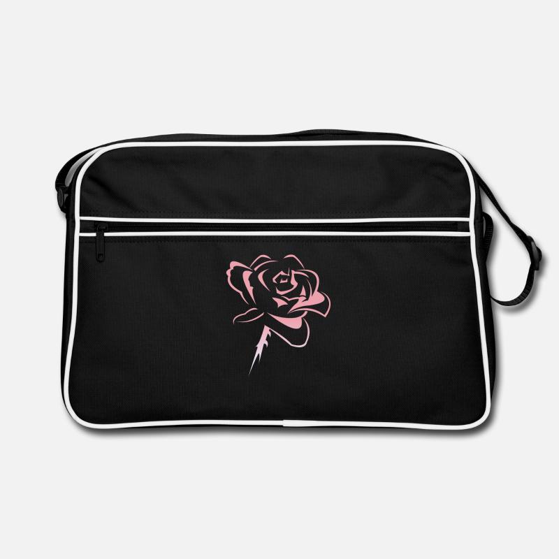 Blume,Rose Retro Tasche