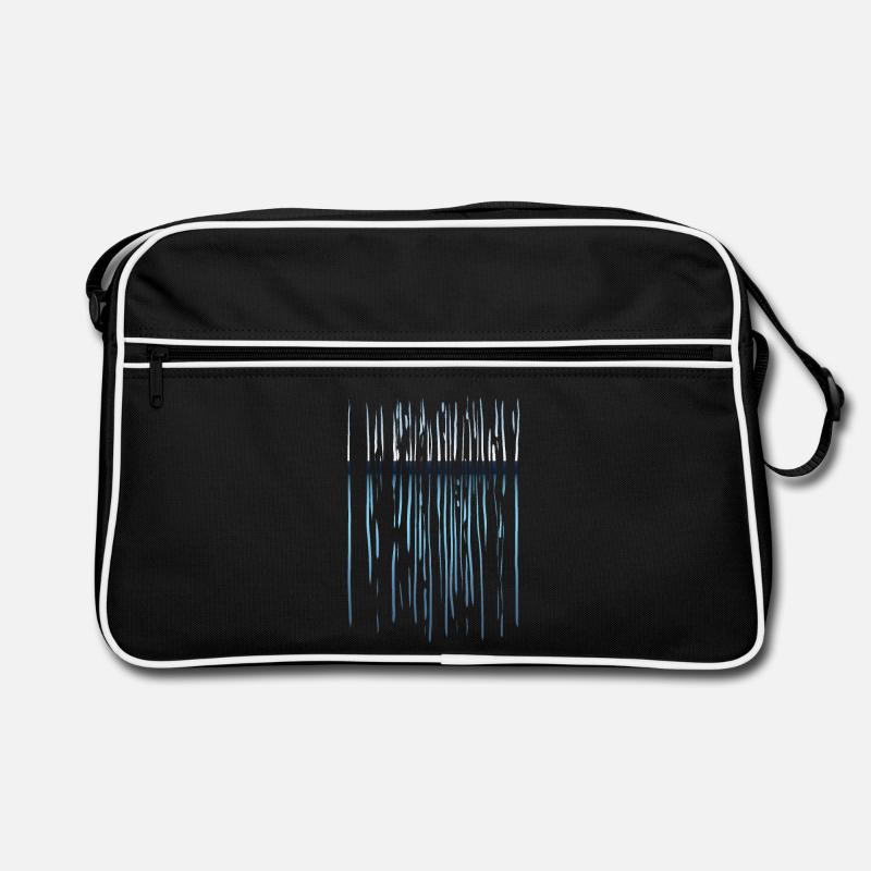 Linien Muster - Horizont Retro Tasche