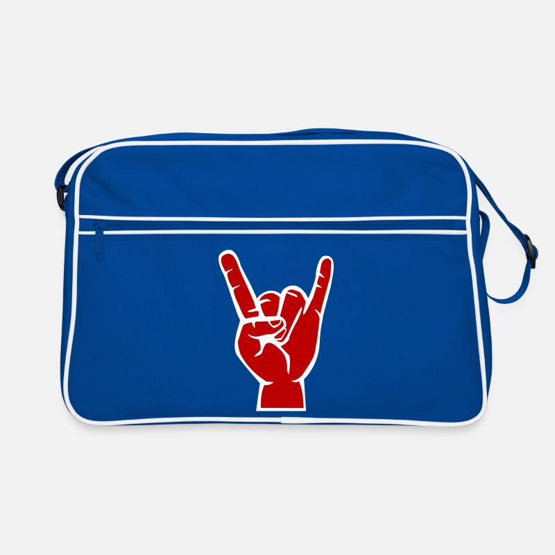 Devil's hand, Devil Rock cool metal symbol Retro Bag