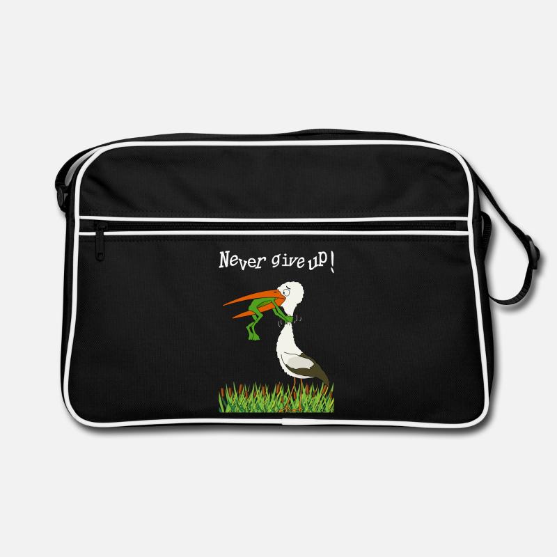 Never give up! Retro Bag