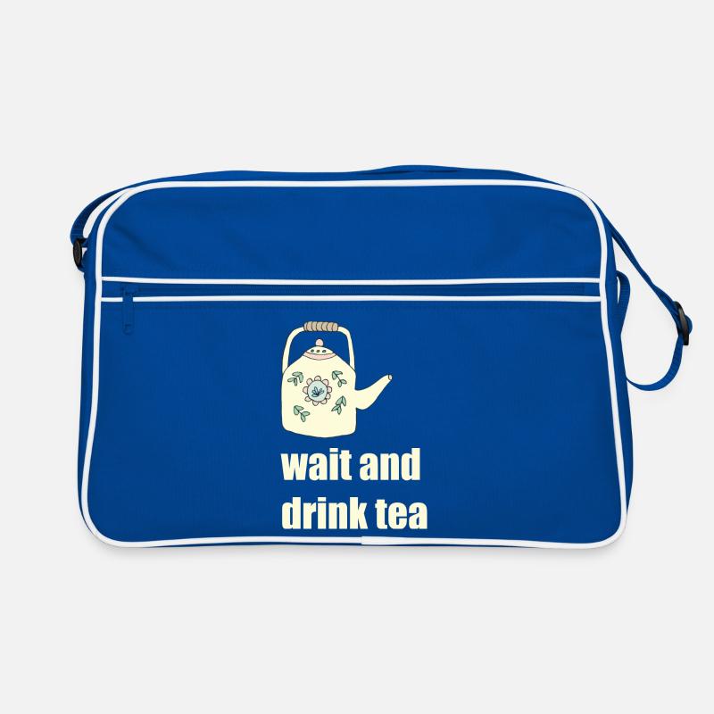 wait and drink tea Retro Tasche