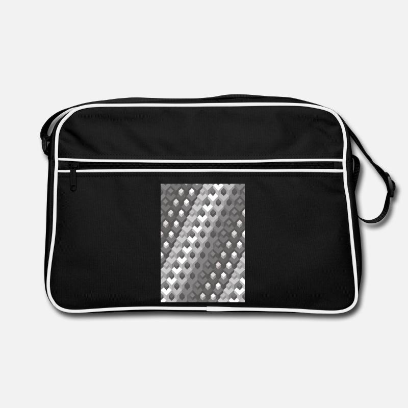 Grayscale gradient Left turn Retro Bag