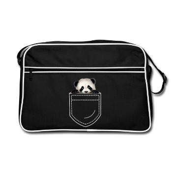 Panda Panda Ours - Sac Retro - noir/blanc - Devant