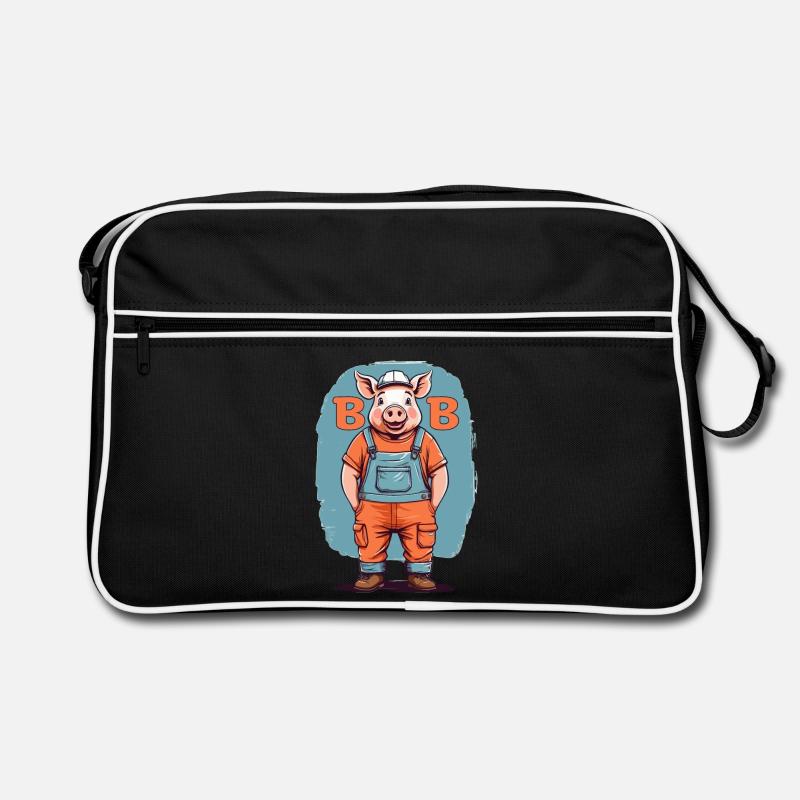 Bob das Bauschwein Retro Tasche