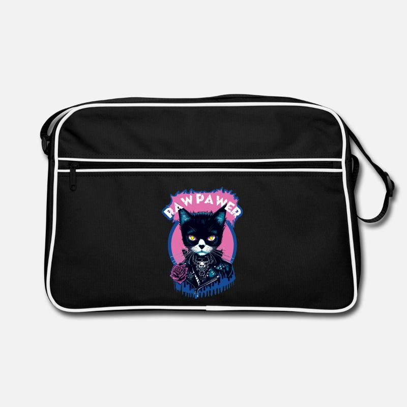 Gothic Katze Retro Tasche