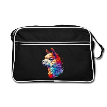 Alpaca - Retro Bag - black/white - Front