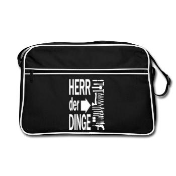 Lord of Things over the Tools - Retro Bag - black/white - Front