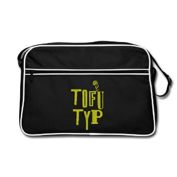 Tofu Typ 2 - Retro Tasche - Schwarz/Weiß - Vorne