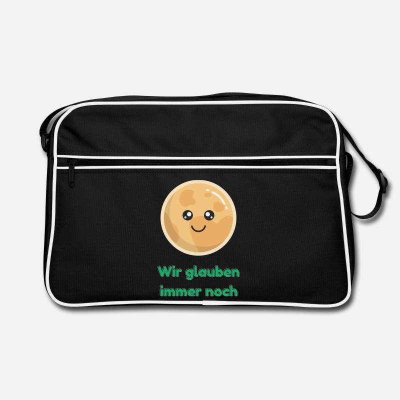 Wir glauben immer noch mit Pluto Retro Tasche