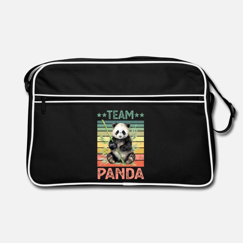 Panda Panda Bear Retro Bag