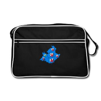 Région PACA - Sac Retro - noir/blanc - Devant